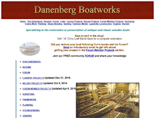 Tablet Screenshot of danenbergboatworks.com